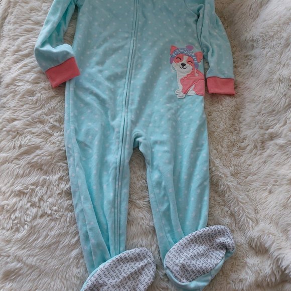 3/$25 Carter Girl Footie Pajamas - Picture 4 of 6